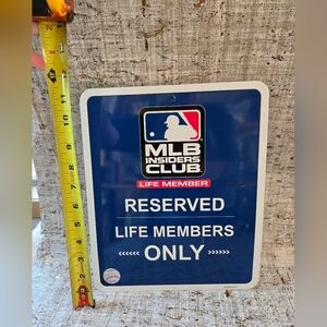 NEW! Baseball Sign Small Metal